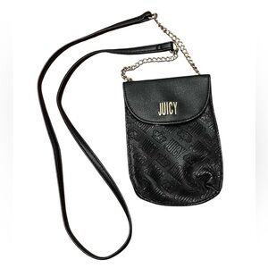 Juicy Couture Black Crossbody Bag  7” x 5.5”